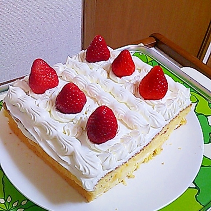 スクエア型で！スポンジケーキ。